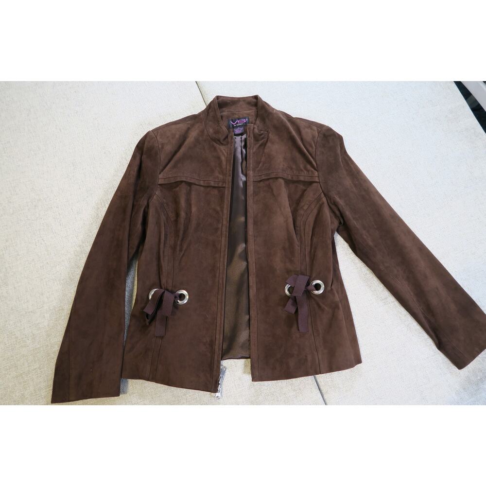 VS2 by Vakko Suede Moto Jacket